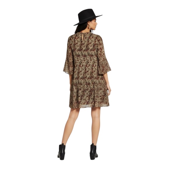 Pleated dress from Zara with a floral print. Size S. - Picture 2 of 6